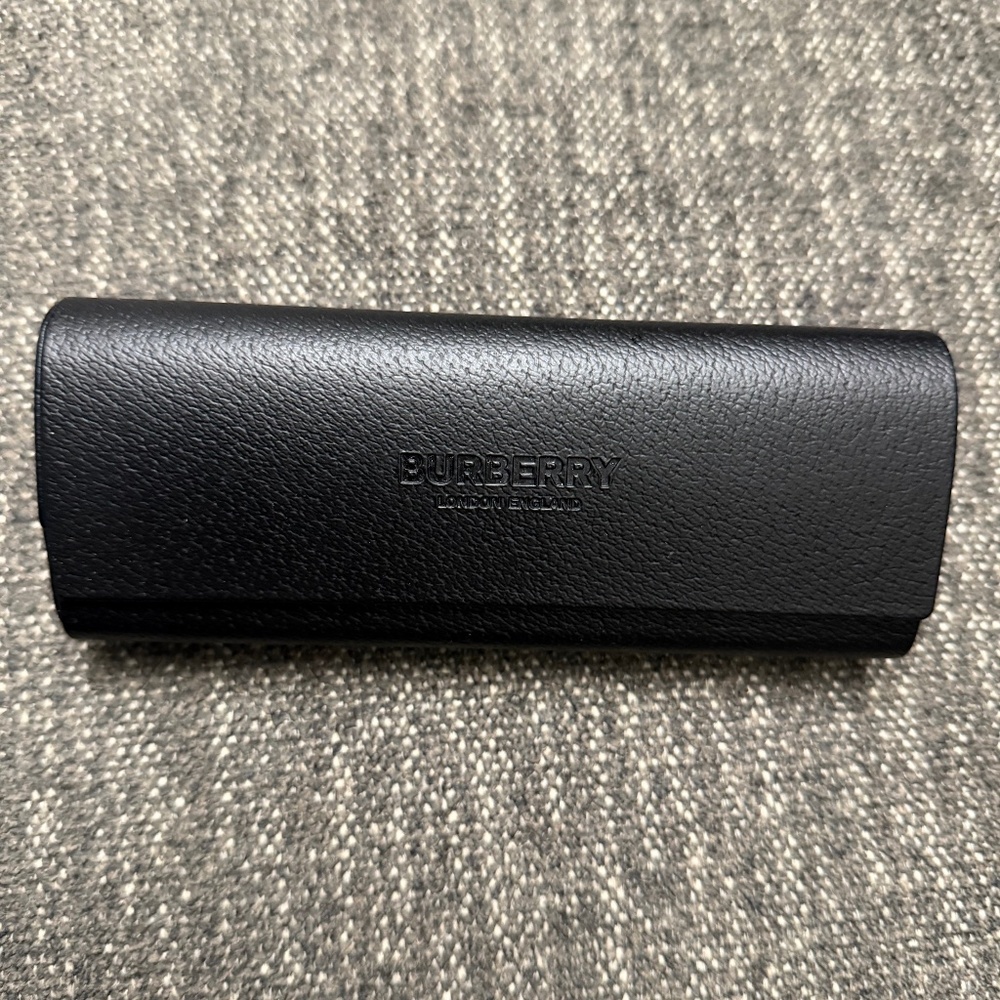 Burberry Black Leather Sunglasses Case